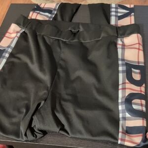 Women's Black and Plaid Leggings